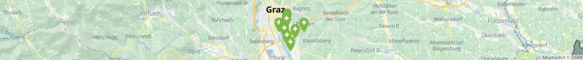 Map view for Pharmacies emergency services nearby Raaba-Grambach (Graz-Umgebung, Steiermark)